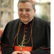 Cardinal Burke giving a speech